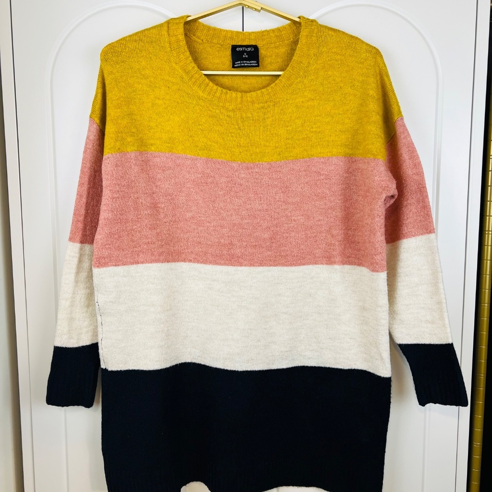 Esmara Women's Color Block Stripe Sweater